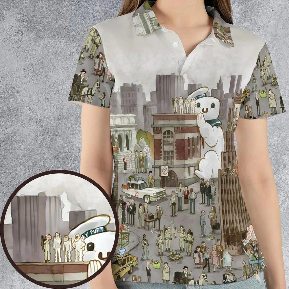 Ghostbusterland Ghostbusters AOP Men/Women Polo Shirt - 4