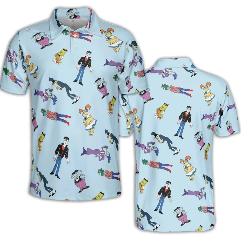Animated Undead Gravedale High AOP Men/Women Polo Shirt - 2