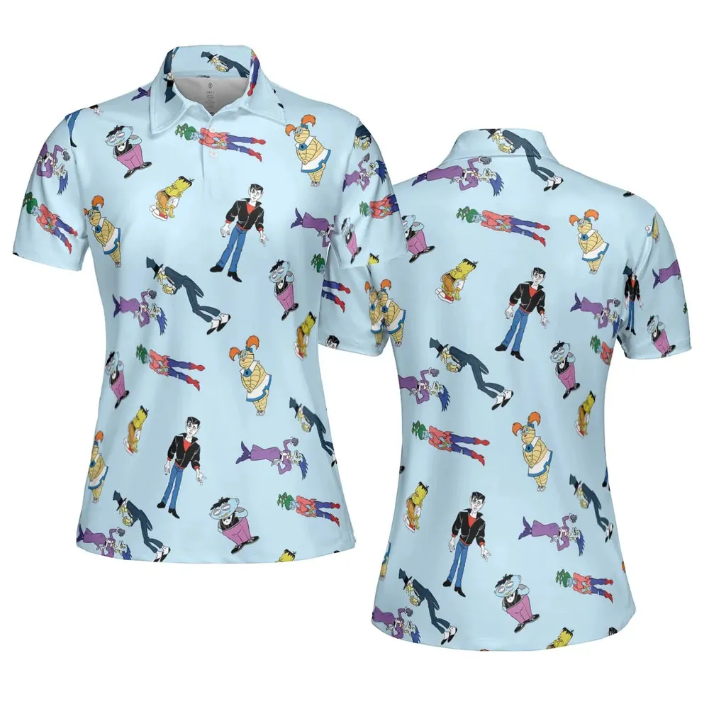 Animated Undead Gravedale High AOP Men/Women Polo Shirt - 5