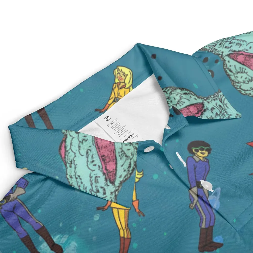 Josie And The Pussy Cats in Outer Space AOP Men/Women Polo Shirt - 3
