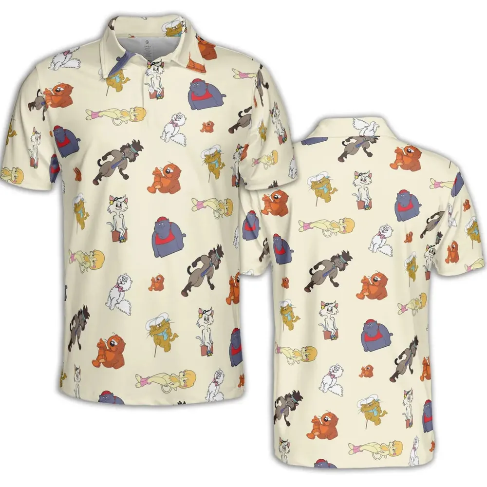 Heathcliff and the Catillac Cats AOP Men/Women Polo Shirt - 2