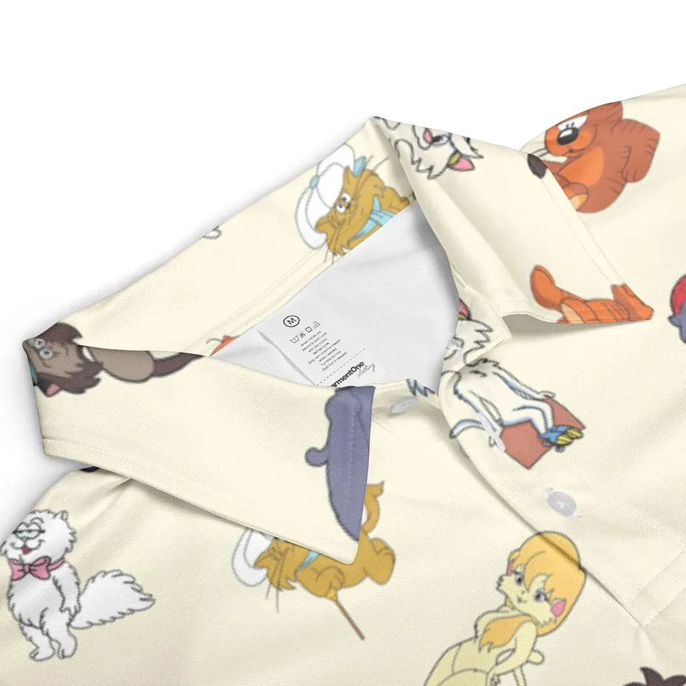 Heathcliff and the Catillac Cats AOP Men/Women Polo Shirt - 3