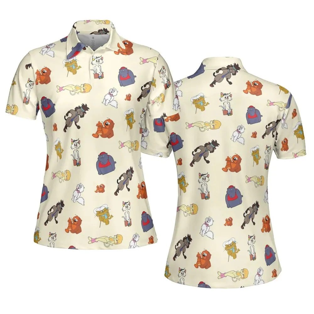 Heathcliff and the Catillac Cats AOP Men/Women Polo Shirt - 5
