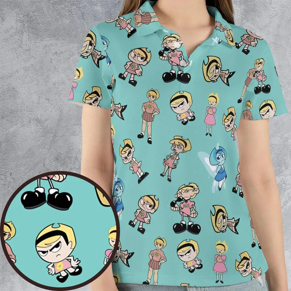 The Grim Adventures of Billy and Mandy AOP Men/Women Polo Shirt - 4