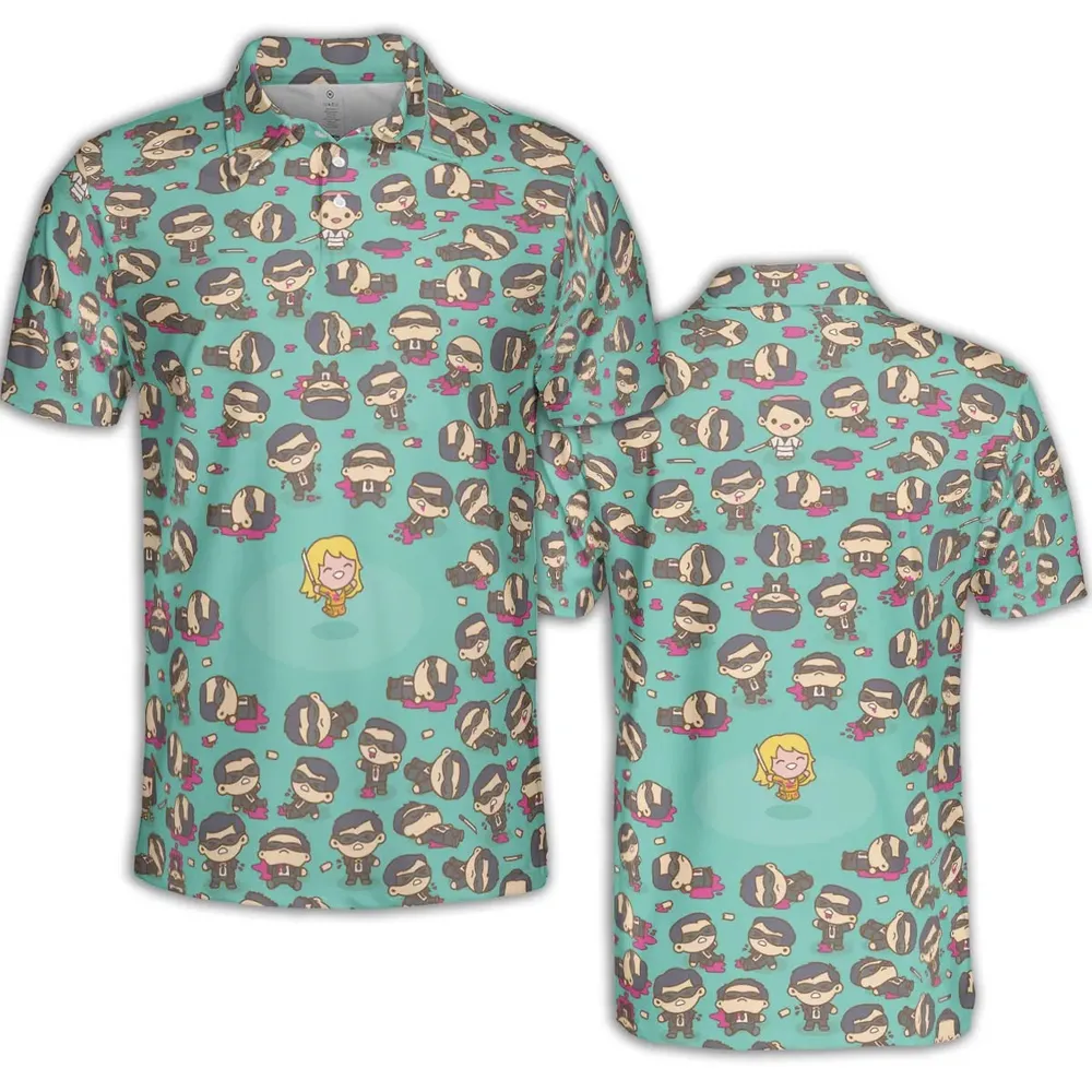 Kill Bill Drip AOP Men/Women Polo Shirt - 2