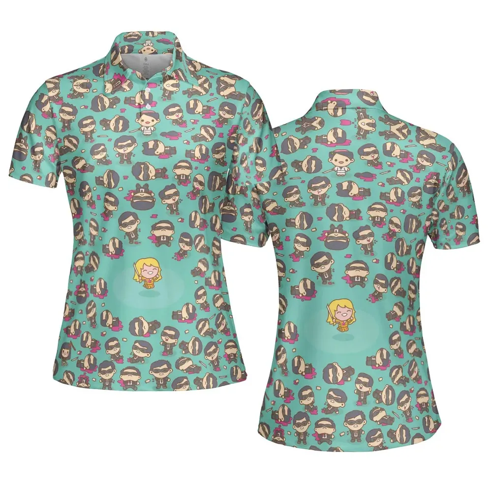 Kill Bill Drip AOP Men/Women Polo Shirt - 5