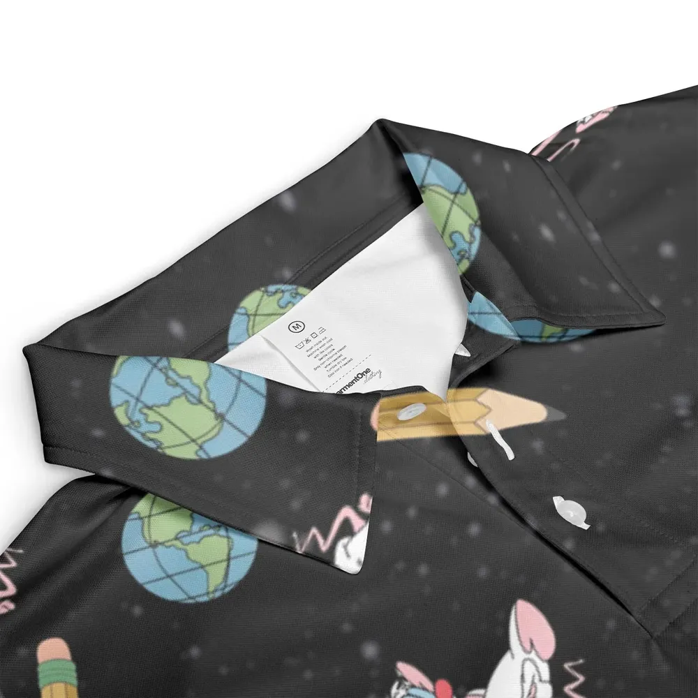 Geek Drip Pinky and The Brain AOP Men/Women Polo Shirt - 3