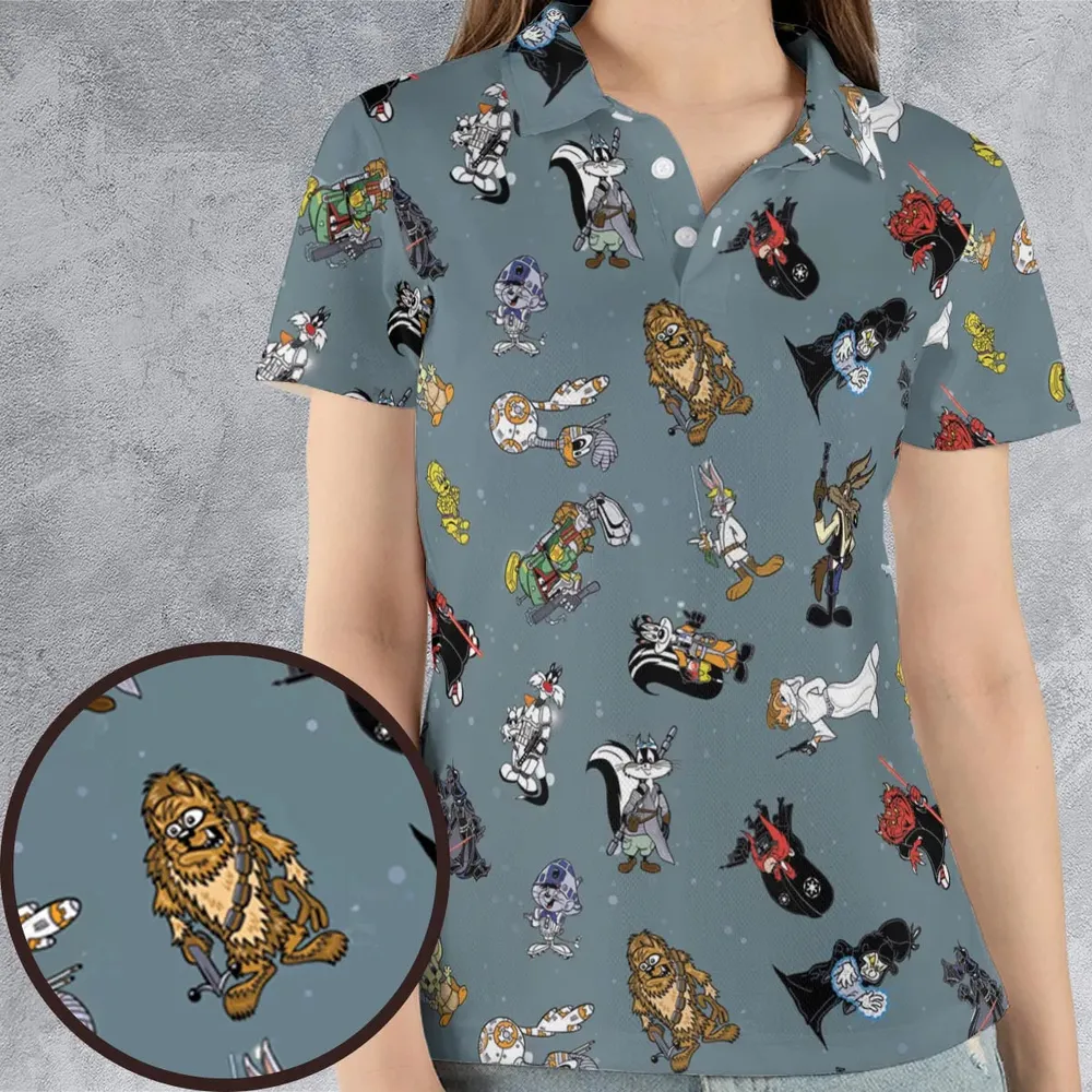 Looney Wars AOP Men/Women Polo Shirt - 4