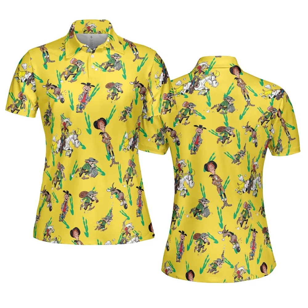 Dead End City Lucky Luke AOP Men/Women Polo Shirt - 5