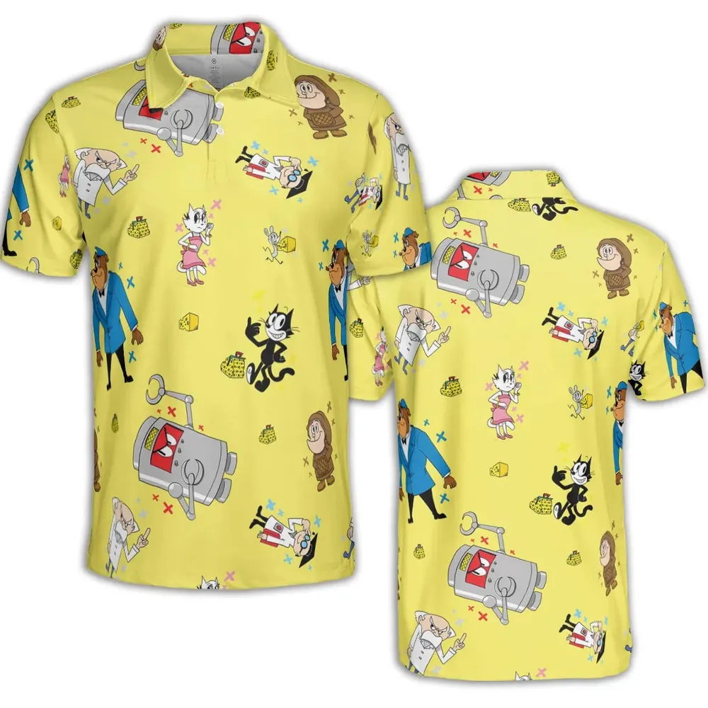 Felix The Cat Characters AOP Men/Women Polo Shirt - 2