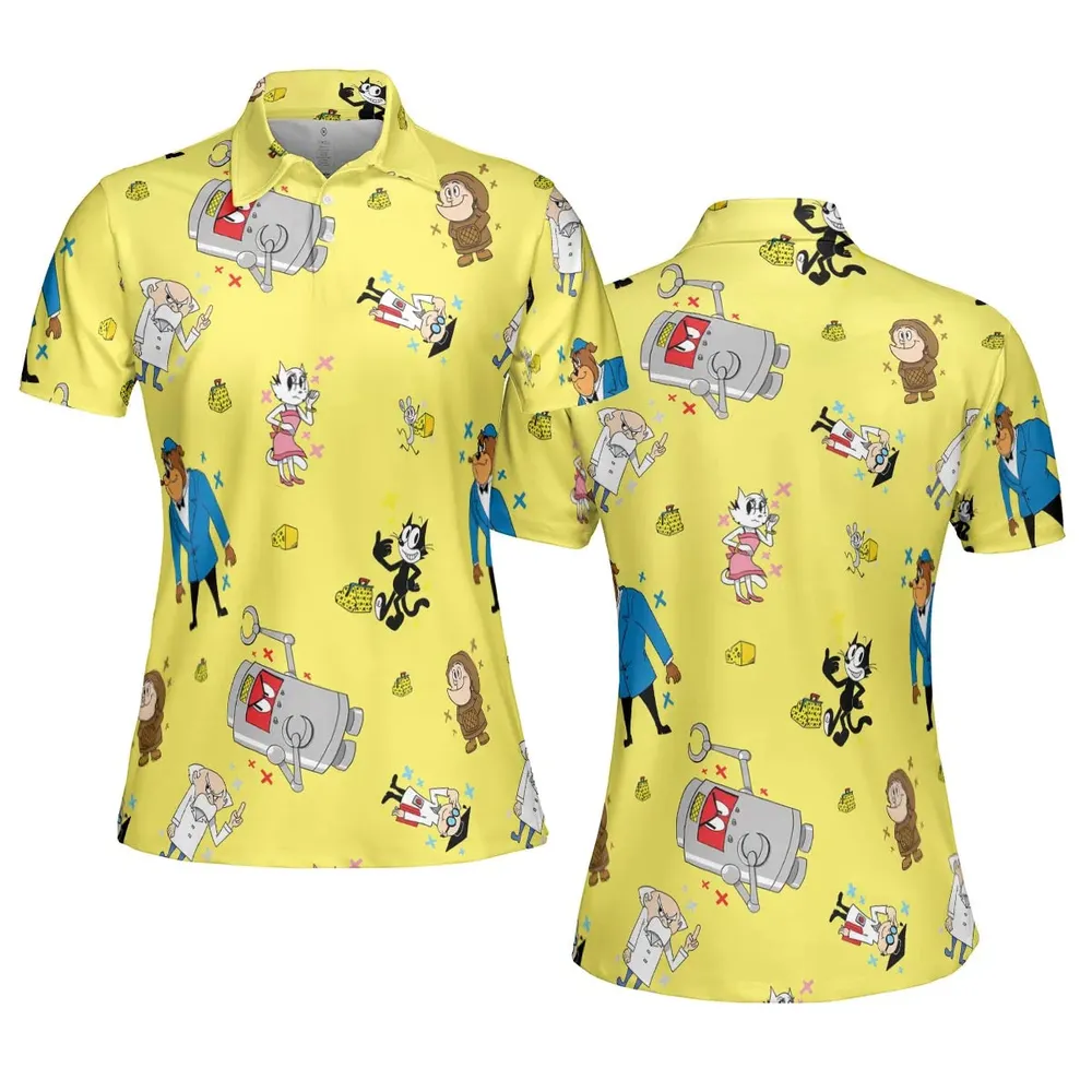 Felix The Cat Characters AOP Men/Women Polo Shirt - 5