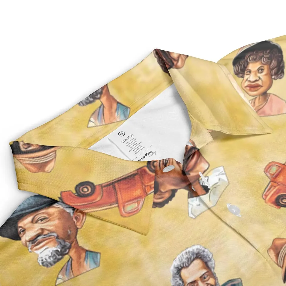 Sanford and Son Characters AOP Men/Women Polo Shirt - 3