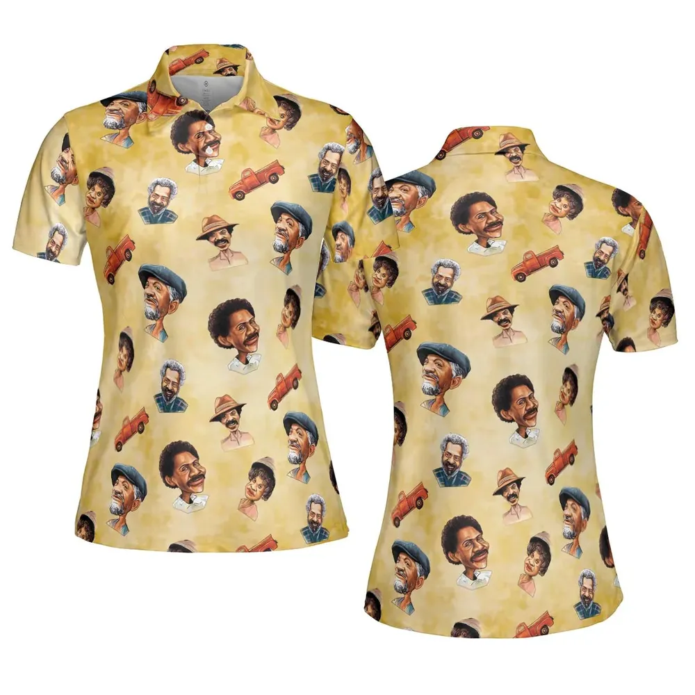 Sanford and Son Characters AOP Men/Women Polo Shirt - 5