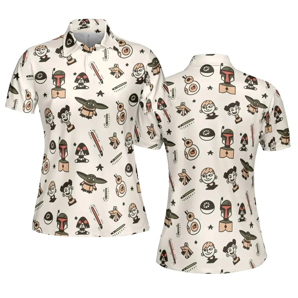 Retro Galaxy Star Wars AOP Men/Women Polo Shirt - 5