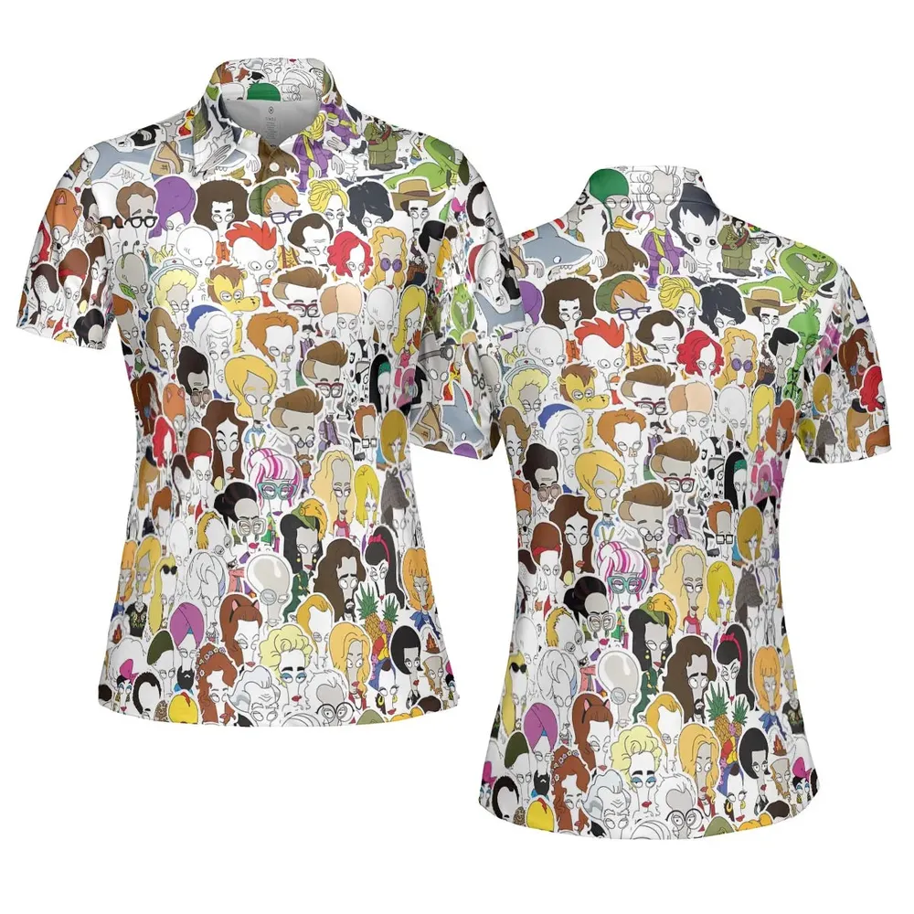 Roger the Alien American Dad AOP Men/Women Polo Shirt - 5