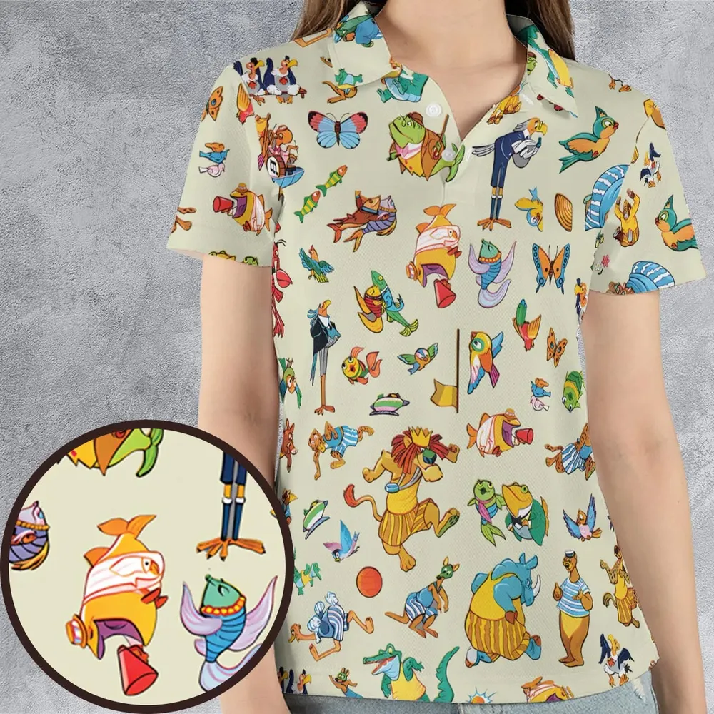 Bedknobs and broomsticks True Blue Team and the Dirty Yellow Team AOP Men/Women Polo Shirt - 4