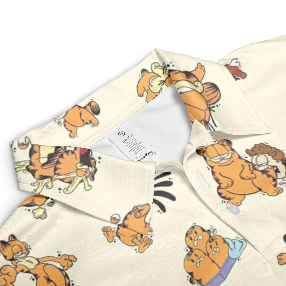 Lazy Legend Garfield Pokemon Mashup AOP Men/Women Polo Shirt - 3