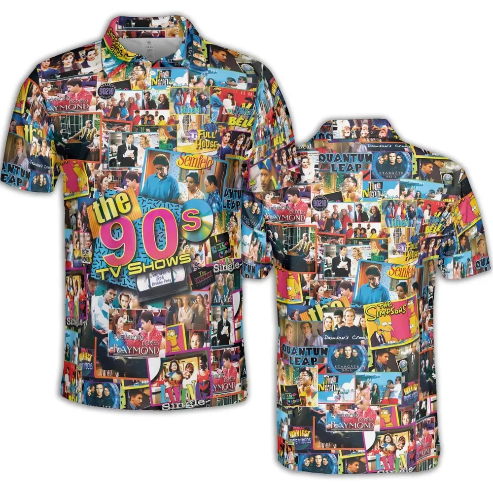 The 90s TV Shows AOP Men/Women Polo Shirt - 2