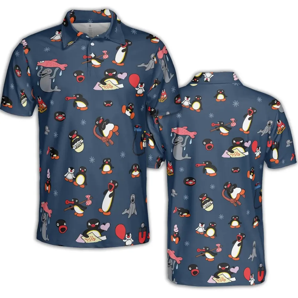 Noot Noot Pingu AOP Men/Women Polo Shirt - 2