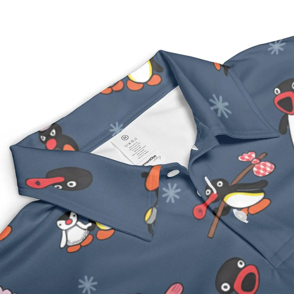 Noot Noot Pingu AOP Men/Women Polo Shirt - 3