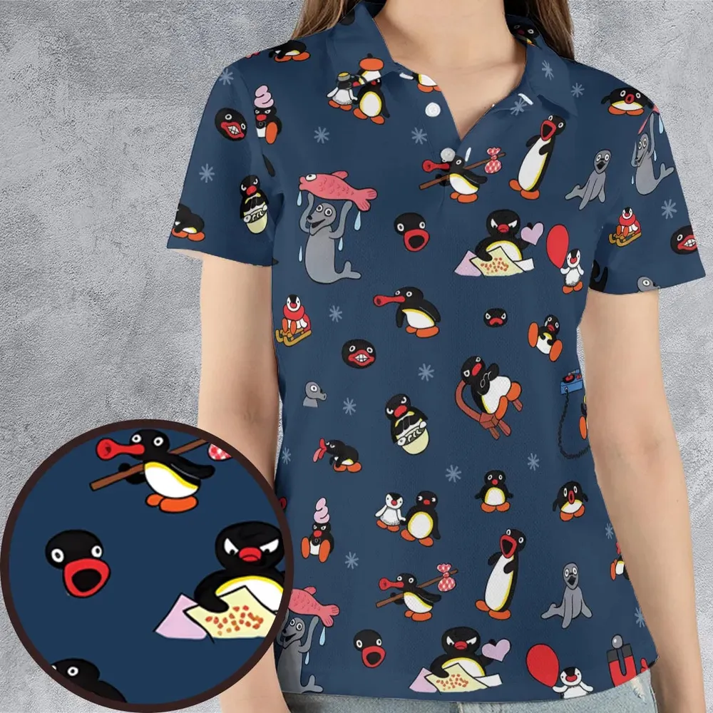 Noot Noot Pingu AOP Men/Women Polo Shirt - 4