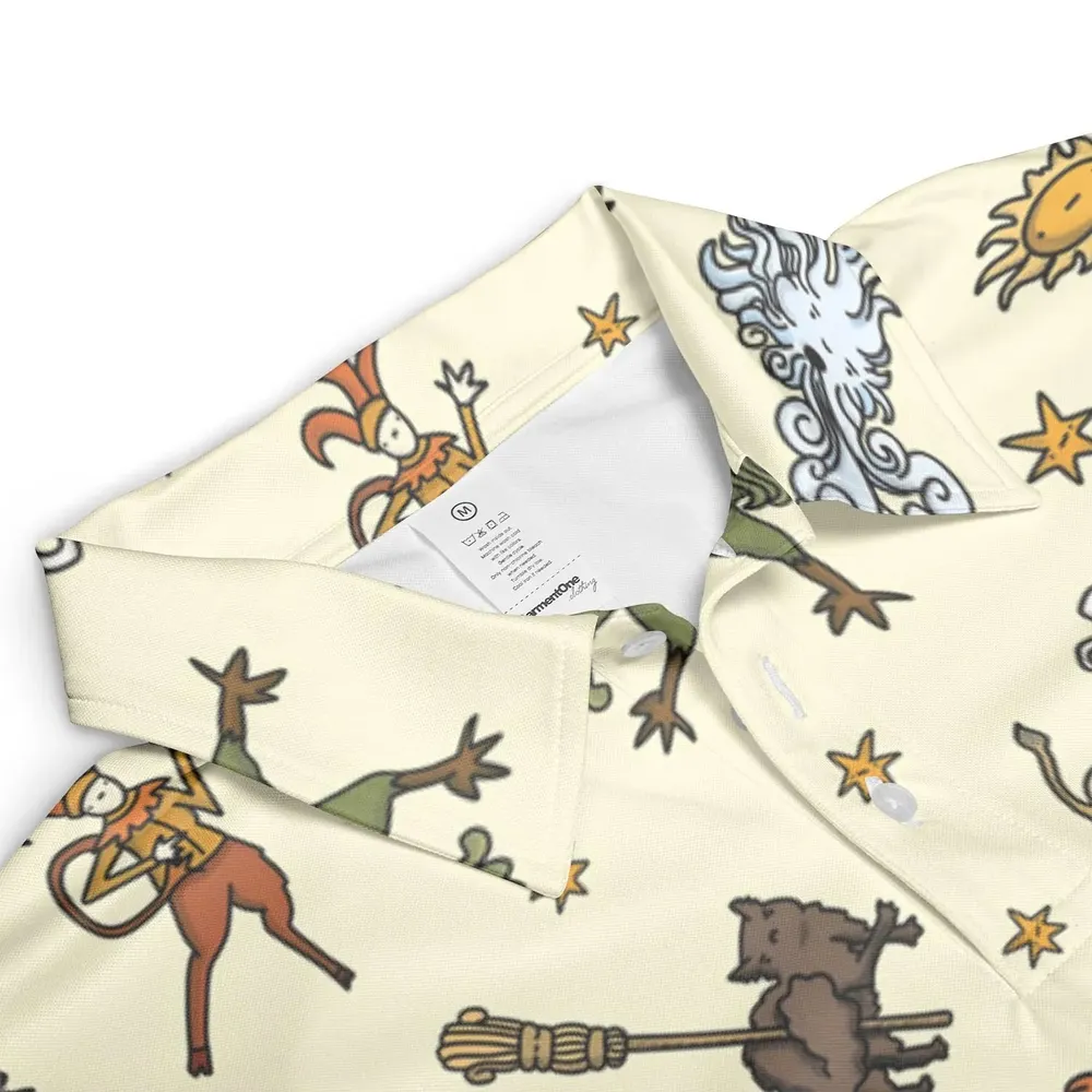 Opening Bedknobs and broomsticks AOP Men/Women Polo Shirt - 3