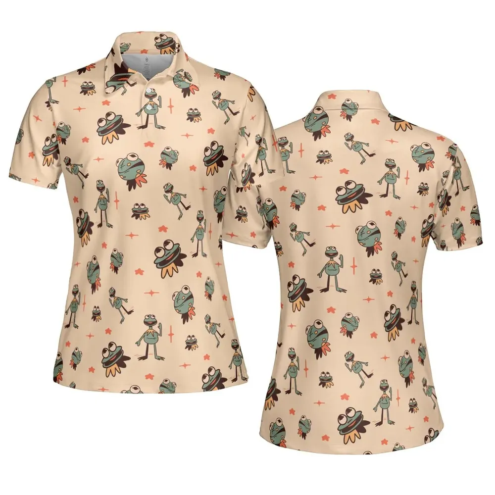 Kermit The Frog Doodles AOP Men/Women Polo Shirt - 5