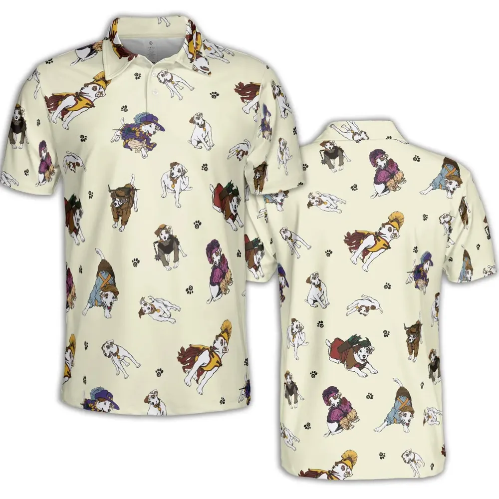 Various Wishbone Characters AOP Men/Women Polo Shirt - 2