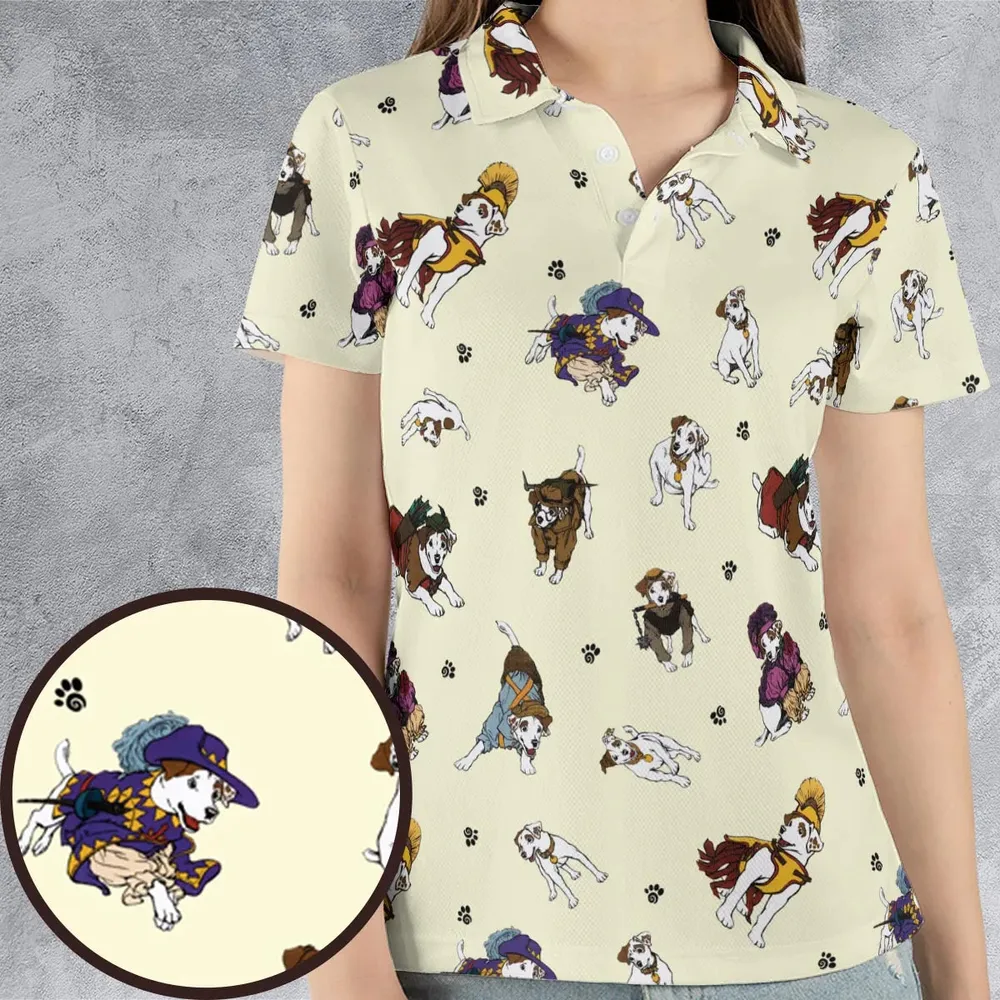 Various Wishbone Characters AOP Men/Women Polo Shirt - 4