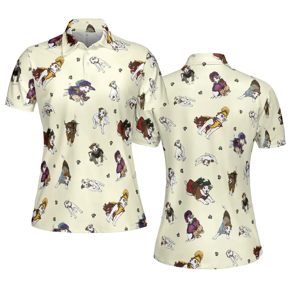Various Wishbone Characters AOP Men/Women Polo Shirt - 5