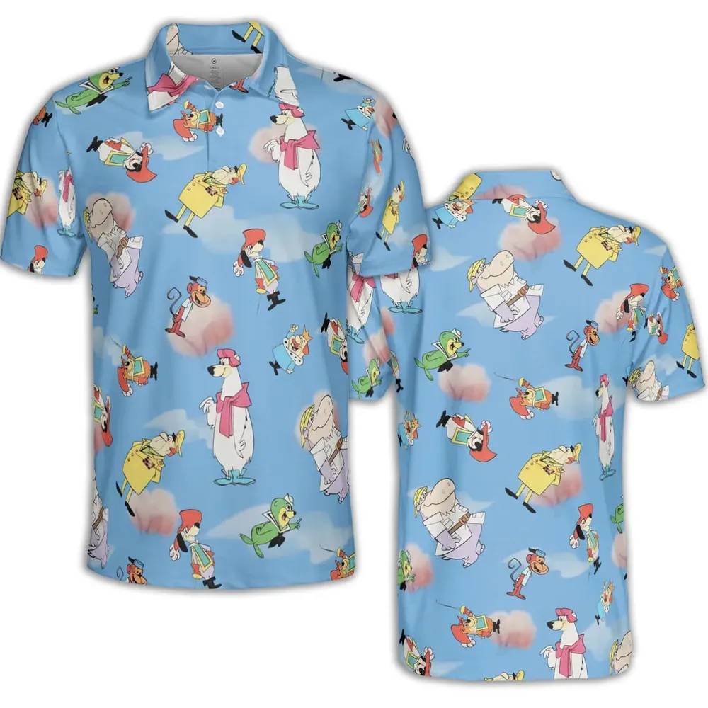 The Peter Potamus Show AOP Men/Women Polo Shirt - 2