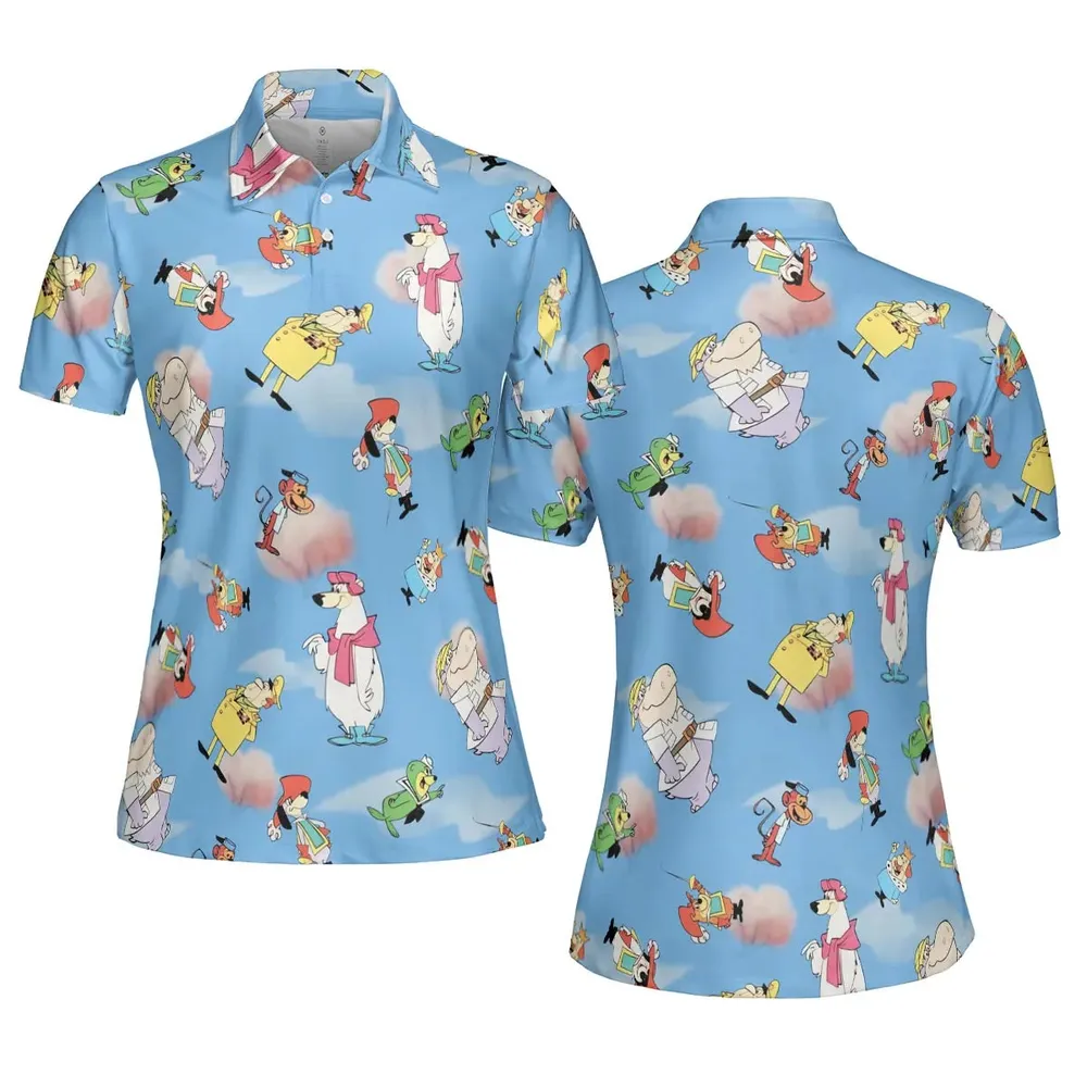 The Peter Potamus Show AOP Men/Women Polo Shirt - 5