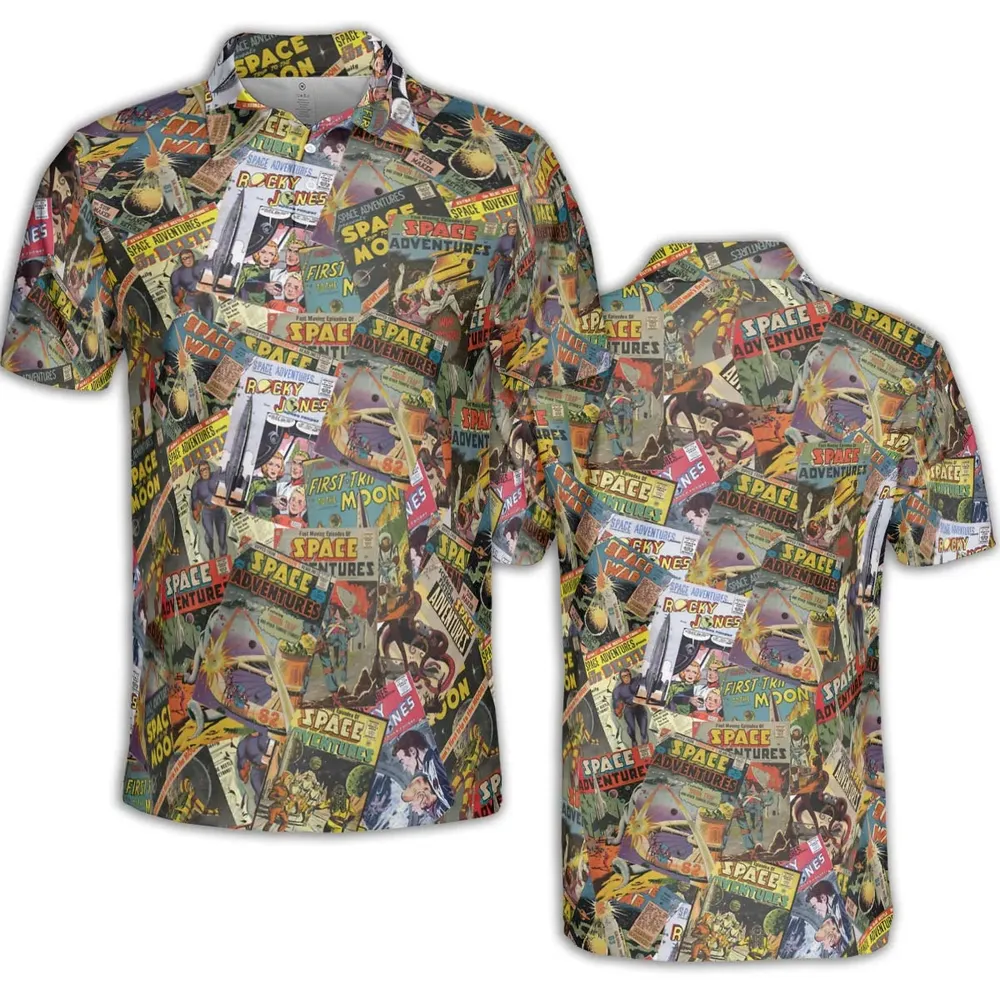 Comic-Con Cartoon AOP Men/Women Polo Shirt - 2