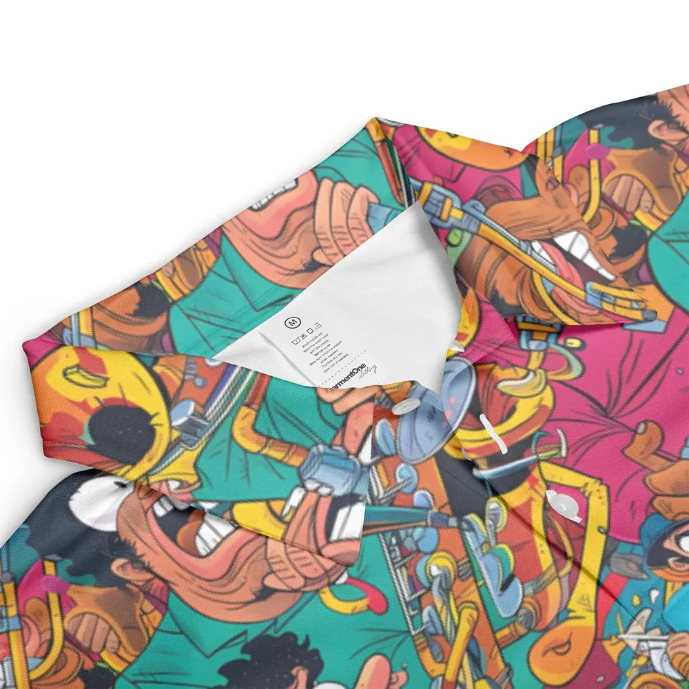 Fat Albert Animated Spin-offs AOP Men/Women Polo Shirt - 3