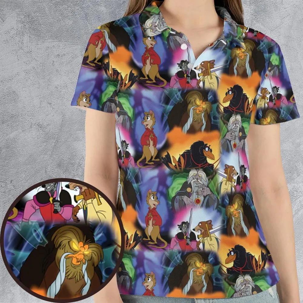 The Secret of Nimh AOP Men/Women Polo Shirt - 4