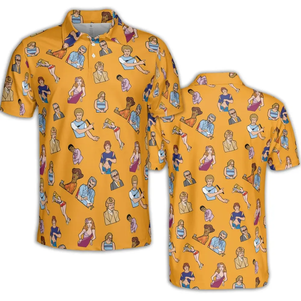 Summer Party Boogie Nights Characters AOP Men/Women Polo Shirt - 2