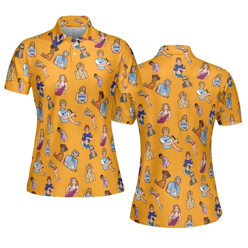 Summer Party Boogie Nights Characters AOP Men/Women Polo Shirt - 5