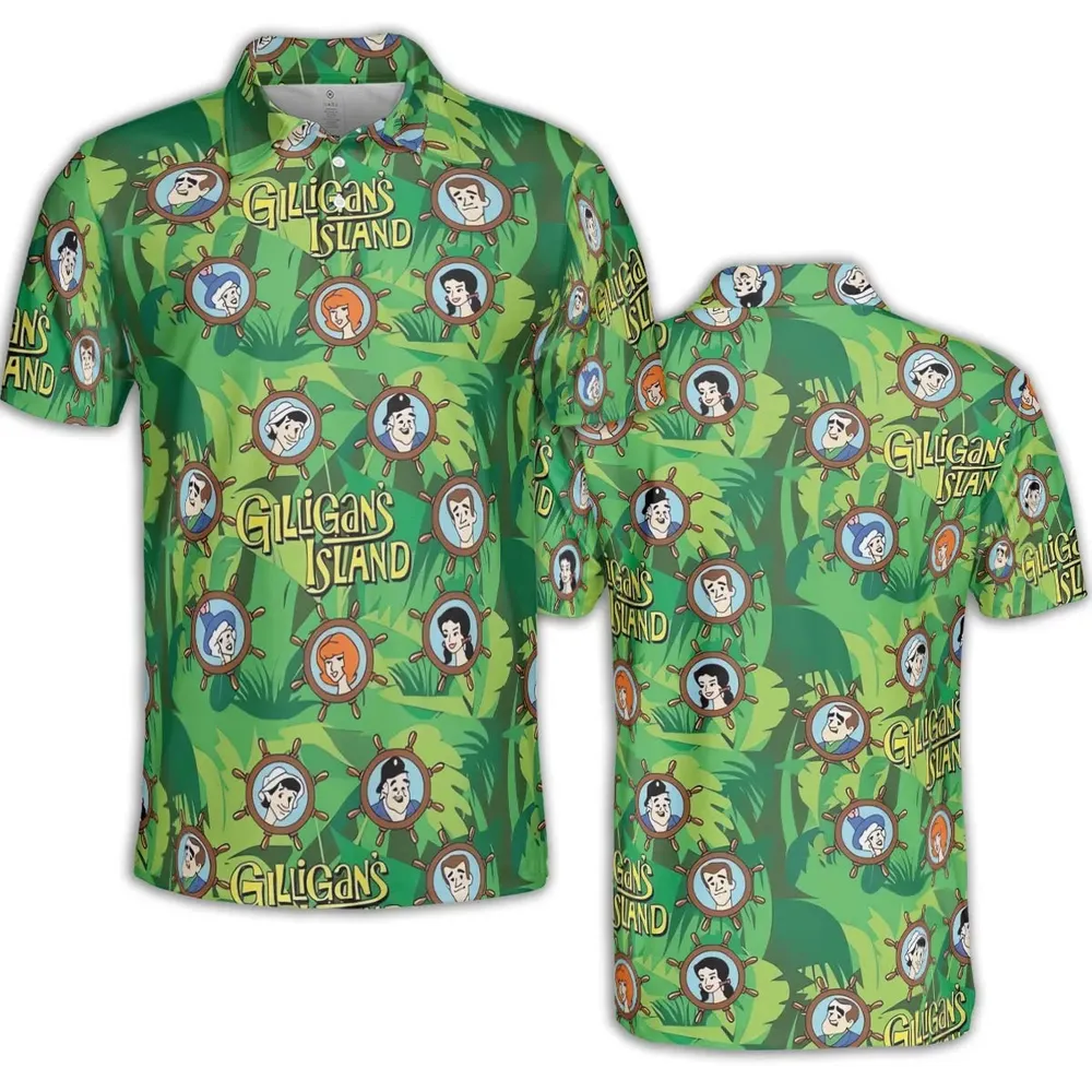 Gilligan's Island Characters AOP Men/Women Polo Shirt - 2