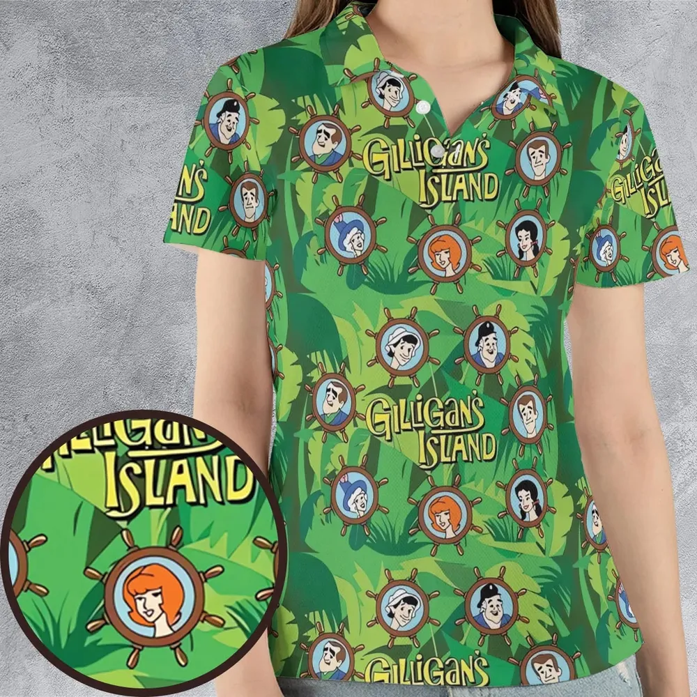 Gilligan's Island Characters AOP Men/Women Polo Shirt - 4