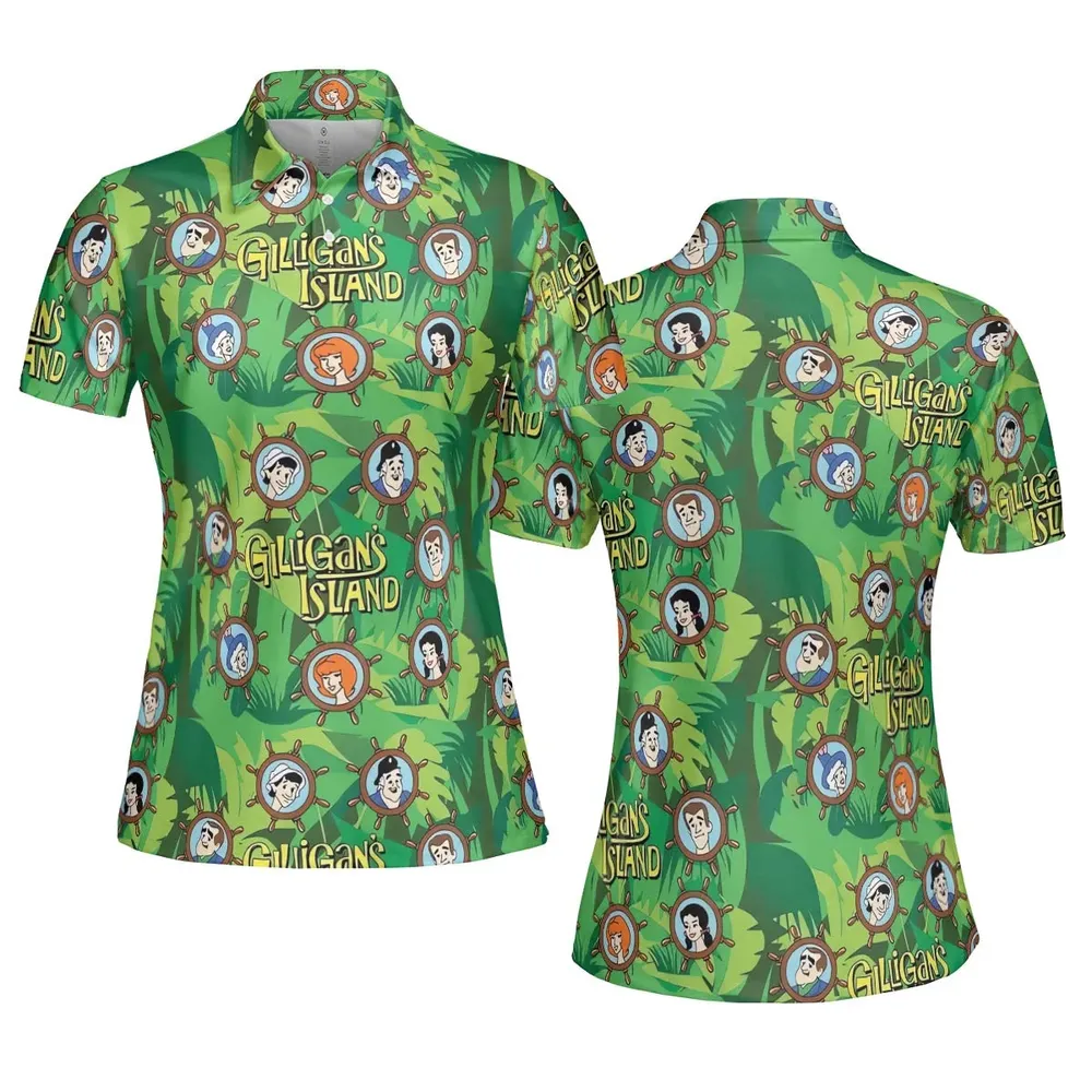 Gilligan's Island Characters AOP Men/Women Polo Shirt - 5