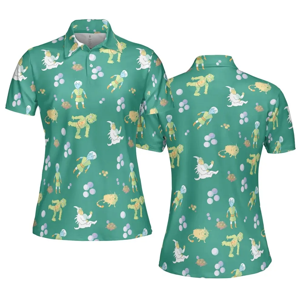 Gorn Alien Star Trek AOP Men/Women Polo Shirt - 5