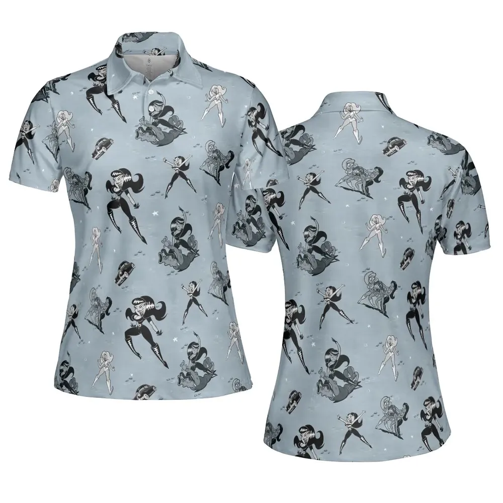 Faster Pussycat Kill Kill Characters AOP Men/Women Polo Shirt - 5