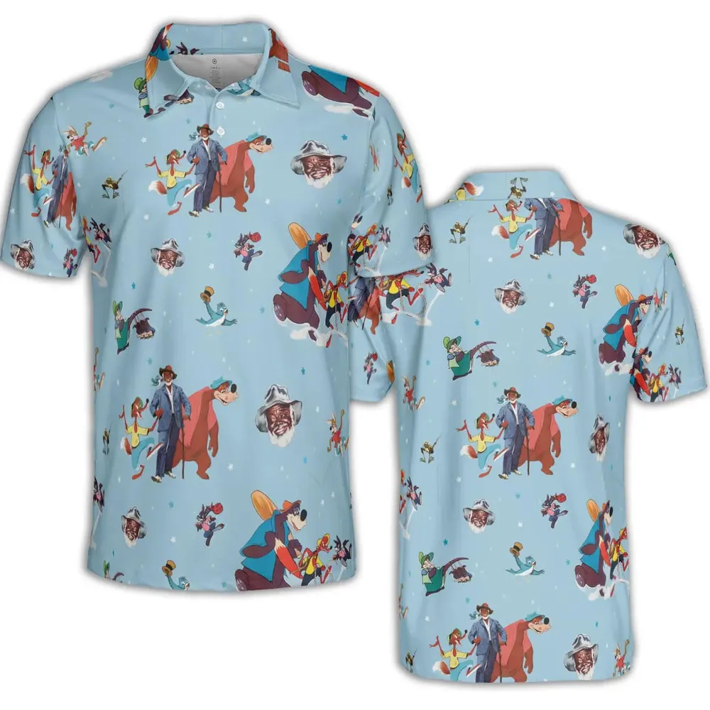 Song of The South Characters AOP Men/Women Polo Shirt - 2