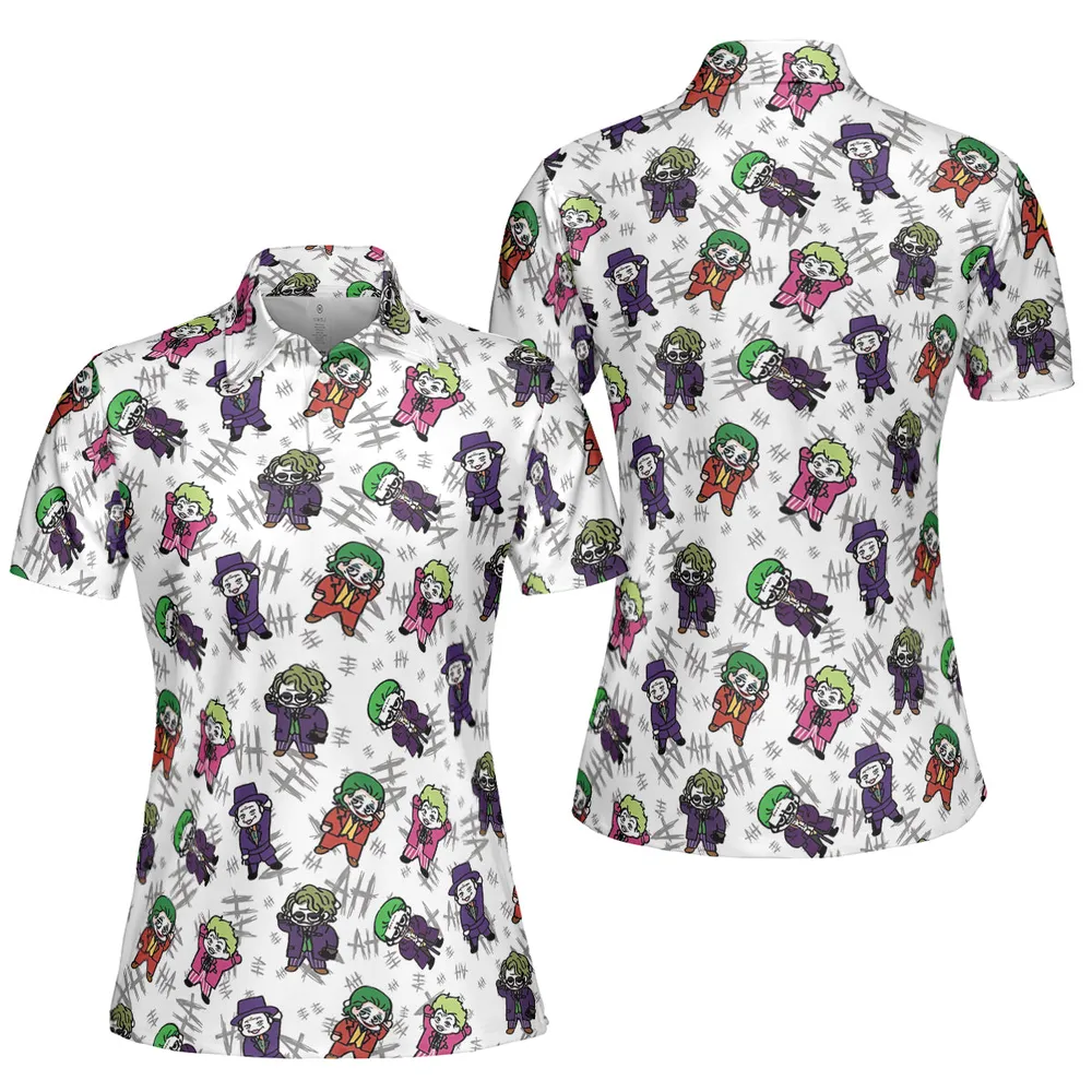 Clown Prince Of Crime Joker AOP Men/Women Polo Shirt - 5
