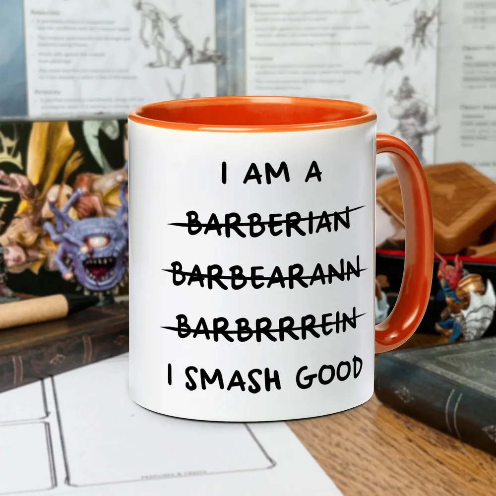 I Am A Barbarian Accent Mug - 6