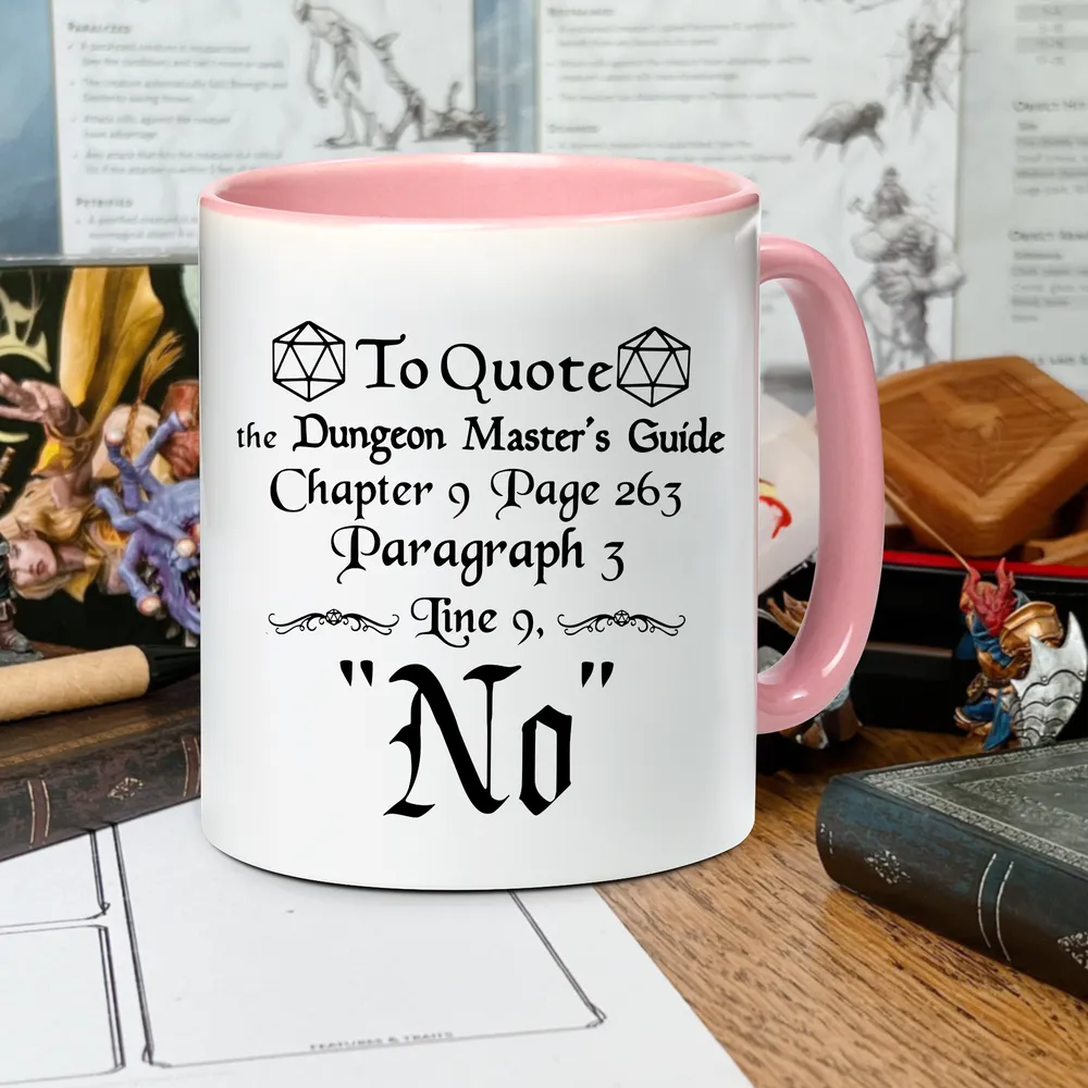 DnD To Quote The DM's Guide Accent Mug - 7