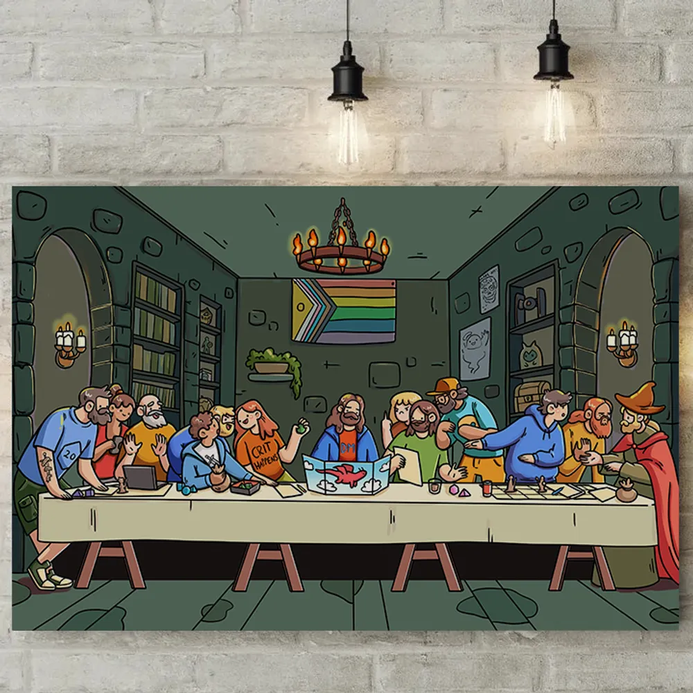 DnD Pride Inspired The Last Supper Poster - 1