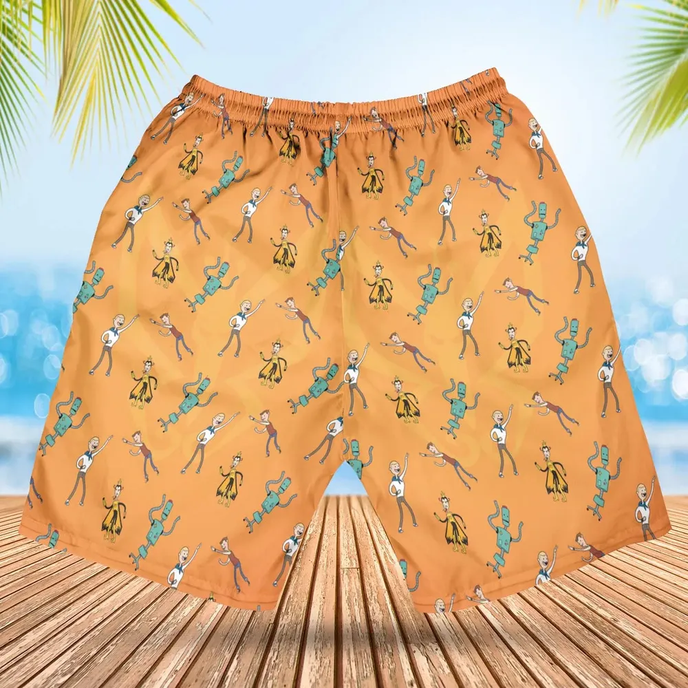 Monarch Madness The Venture Bros Adventure Time Mashup Hawaiian Short - 2