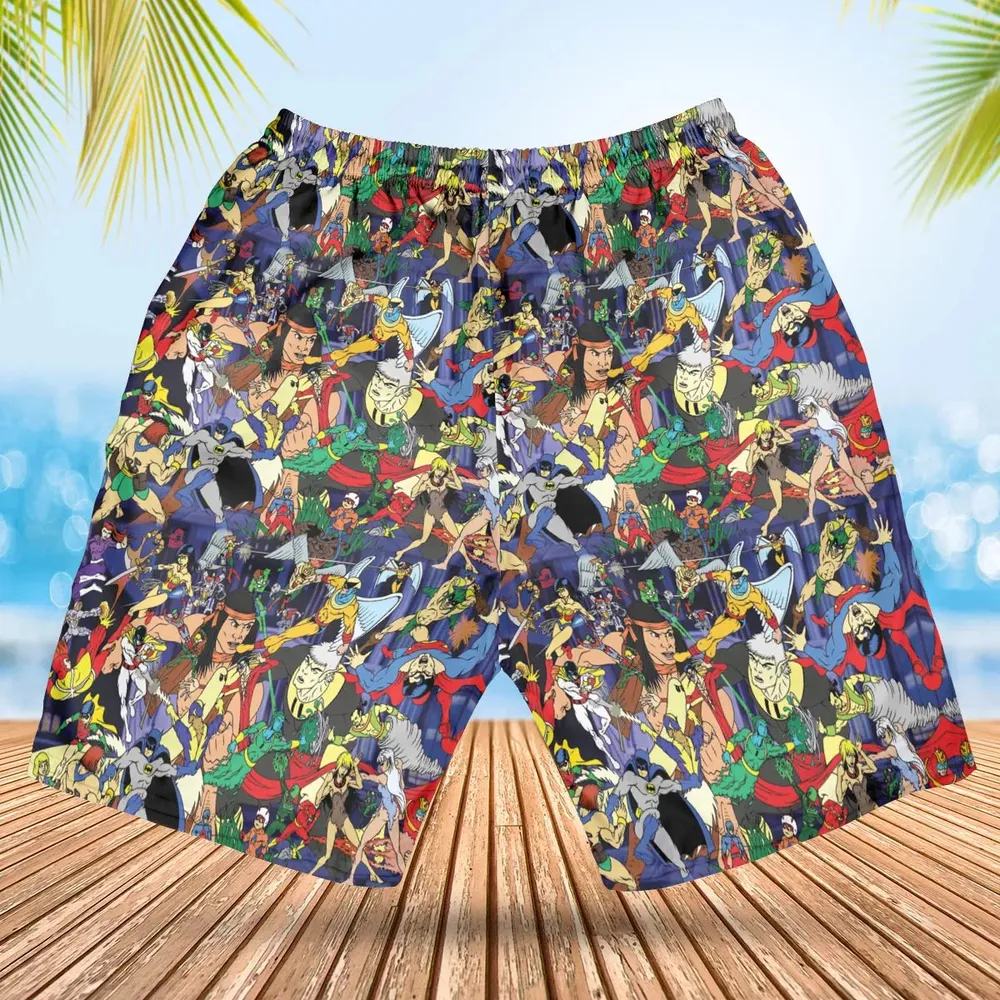 Super TV Heroes HB Hawaiian Short - 2