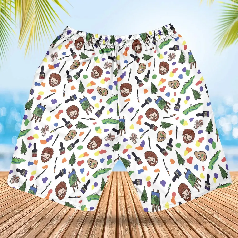 Joy Of Painting Bob Ross Hawaiian Short - 2